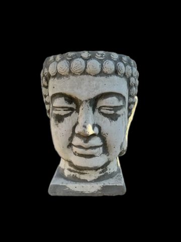 Concrete Budda Head FlowerPot