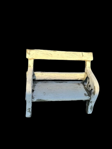 Concrete Grandma Grandpa Bench