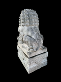 Granite Temple Foo Dogs Statue PAIR