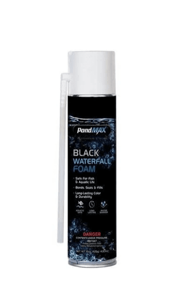 PondMax DIY Black Waterfall Foam 400ml (NET WT: 385g - 13.6oz)