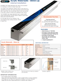 PondMAX Acrylic Waterwall – 30mm Lip Back Entry