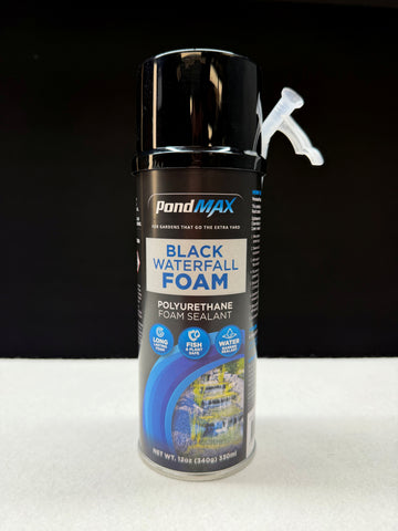 PondMax DIY Black Waterfall Foam 330ml (NET WT: 340g - 12oz)