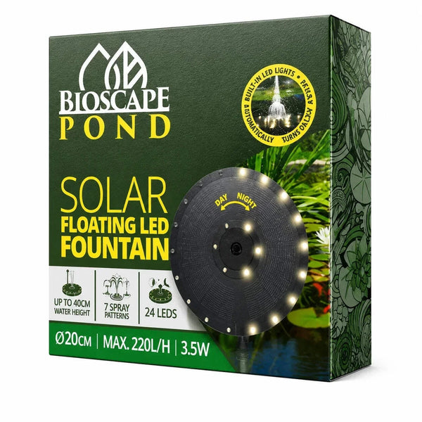 Bioscape Solar Floating LED Fountain