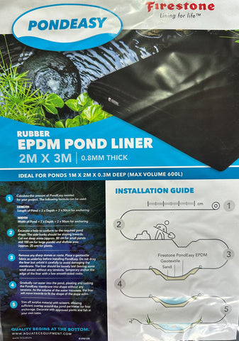 Firestone EPDM Liner packs 0.8mm