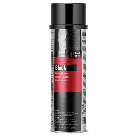 HandiFoam Black Waterfall Gun Foam 24oz