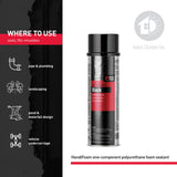 HandiFoam Black Waterfall Gun Foam 24oz