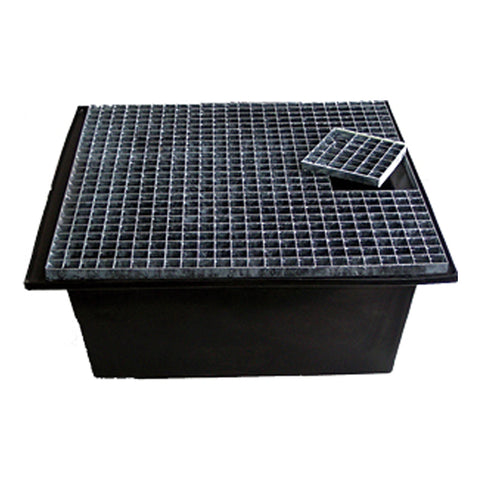 Reefe 165L Square Pond with Galvanised Grate & Insert
