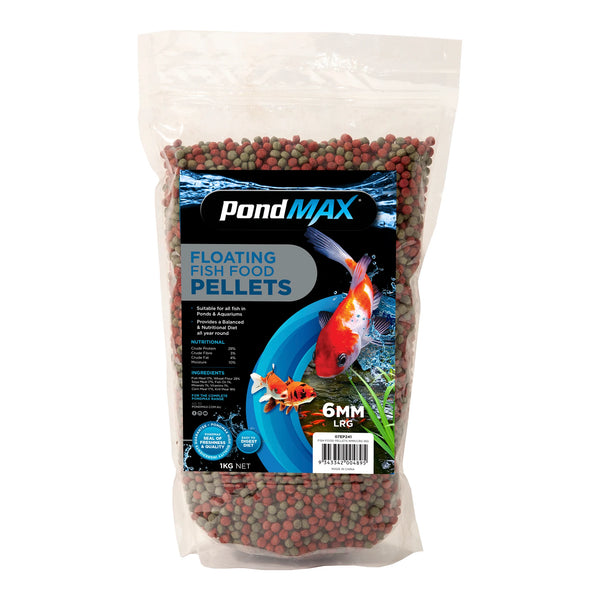 PondMAX Fish Food Pellets - 6mm (Large)