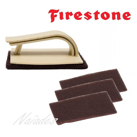 Firestone Quickscrubber Kit - 3 pads, 1 handle